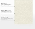 LUXPaper 8.5" x 11" Paper | Letter Size | Cream Parchment | 60lb. Text | 250 Qty - Image 8