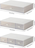 Desk Organizer-3 Tier Stackable Storage Drawers - Image 2