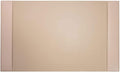 White Latte Bonded Leather 30" x 18" Side-Rail Desk Pad by Dacasso