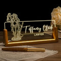 Desk Name Plate Personalized, Custom Office Light Up Name Plate by Ueedklaayy