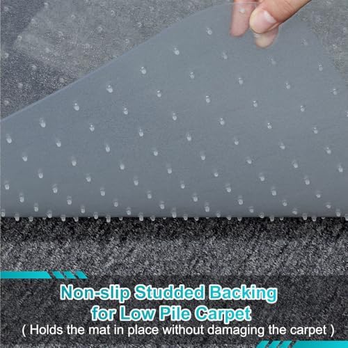 BesWin Office Chair Mat for Carpets, 2 Pack, Clear,Heavy Duty, 48" x 30&...