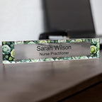 Signs ByLITA Floral Pattern Customized Nameplate | Sage Rose Personalized Full - Image 5