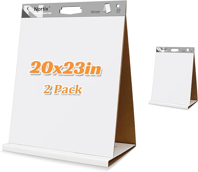 Nortix Sticky Easel Pads, Upgraded Versatile Tabletop Sticky Easel Pad by Nortix