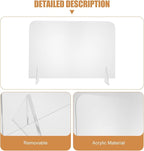 ELAYARD 5pcs Acrylic Desktop Whiteboards Clear Writing Message Boards Simple - Image 8