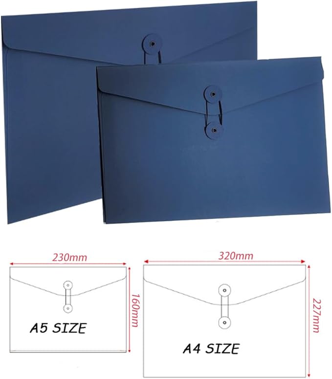 10pcs A4 Kraft Paper Envelopes Portfolio Foolscap File Folders Document Folder - Image 2