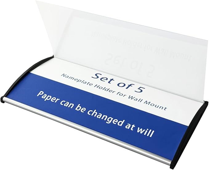 2 Pcs Aluminum Office Name Plate Holder - Image 3