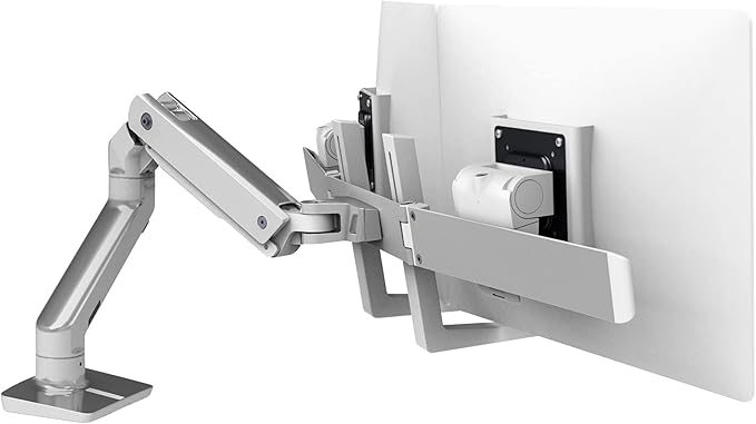 Ergotron – HX Dual Monitor Arm, VESA Desk Mount – by Ergotron