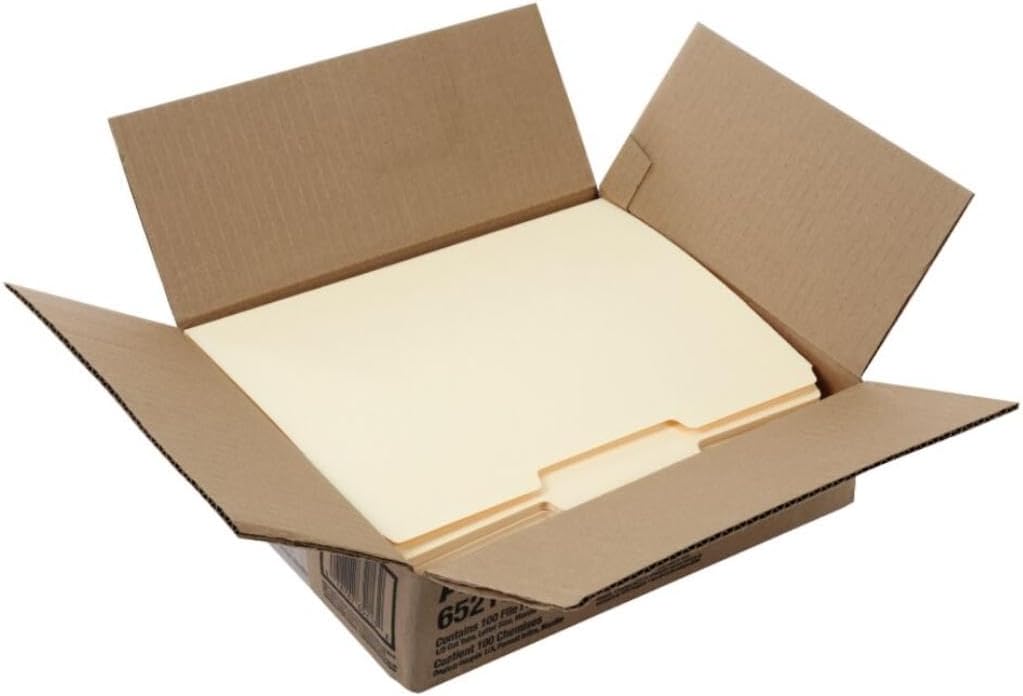 Pendaflex File Folders,Durable Manila Folders,Letter Size (8.5" x 11"),3 Top Tabs for Easy Labeling,Everyday Filing Essential for Offices,Classrooms&Home Document Organization,100 Count (Pack of 2)