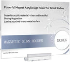ECKEK Magnetic Sign Holder Grip Holder, Powerful Magnet, Acrylic Sign Holder by ECKEK