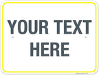 Personalized Custom Customize for Office, Delivery Yellow Sign, 18x24 Inches by SigoSigns