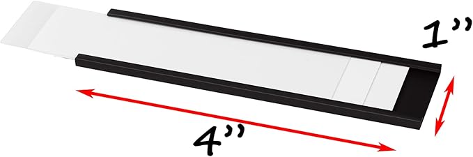 Realth C Channel Magentic Label Holders 30 Pack 1'' x 4'' - Image 2