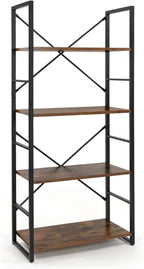 CAPHAUS 4 Tier Bookshelf, 24 Inch Width Free Standing Shelf, Bookcase Shelf - Image 9