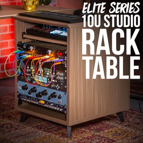 Gator Frameworks Elite Series 10U Studio Rack Desk with Slide-Out Tray and Re...