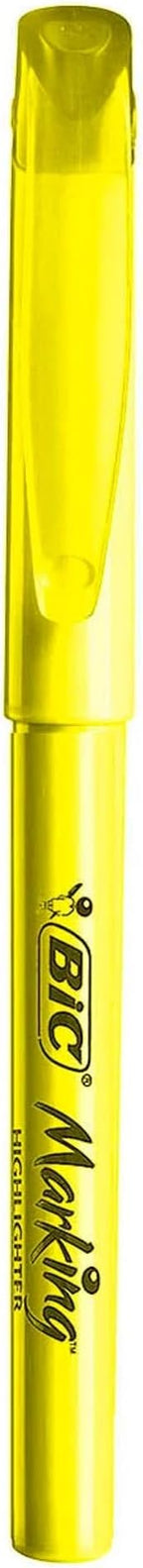 BIC Brite Liner Highlighters, Chisel Tip, 12-Count Pack of Yellow Highlighters - Image 4