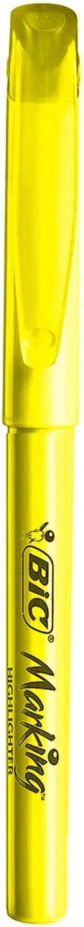 BIC Brite Liner Highlighters, Chisel Tip, 12-Count Pack of Yellow Highlighters - Image 4
