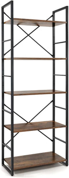 CAPHAUS 5 Tier Bookshelf, 24 Inch Width Free Standing Shelf, Bookcase Shelf - Image 9