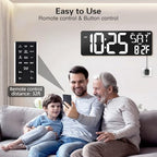 xrexs 16.5 in large display wall clock with, side view