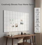 G Gamit Large Felt Wall Tiles Bulletin Board 59”x36”, Large Cork Board - Image 5