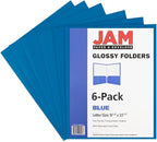 JAM PAPER Laminated Two Pocket Glossy School Folders - Image 6