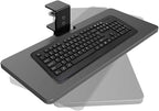Large Under Desk Rotatable Computer Keyboard and Mouse Tray, Extra Sturdy Desk by BOUNHOHE