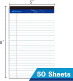 WritePads Legal note pads 5"x8" Legal Pads, College Ruled, 12 Pack, 50 Sheets - Image 3