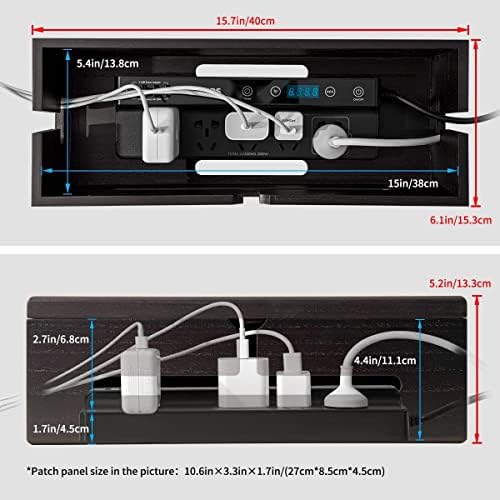 Large Cable Management Box-Stylish Wire Organizer, Wire Concealer and Wire Ma...