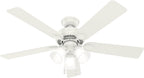 hunter swanson, indoor, ceiling fan, with led lights, main product view
