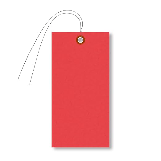SmartSign Red Tyvek Shipping Tags by SmartSign