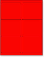 NextDayLabels - 8-1/2 x 11 Neon Color High Light Fluorescent Labels by NextDayLabels
