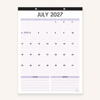 Fridge Calendar 2026-2027 for Refrigerator by StriveZen, 12x16 Inches, Large, Monthly, Magnetic, Vertical, July 26 - December 27, Academic, Space for Notes, To Do