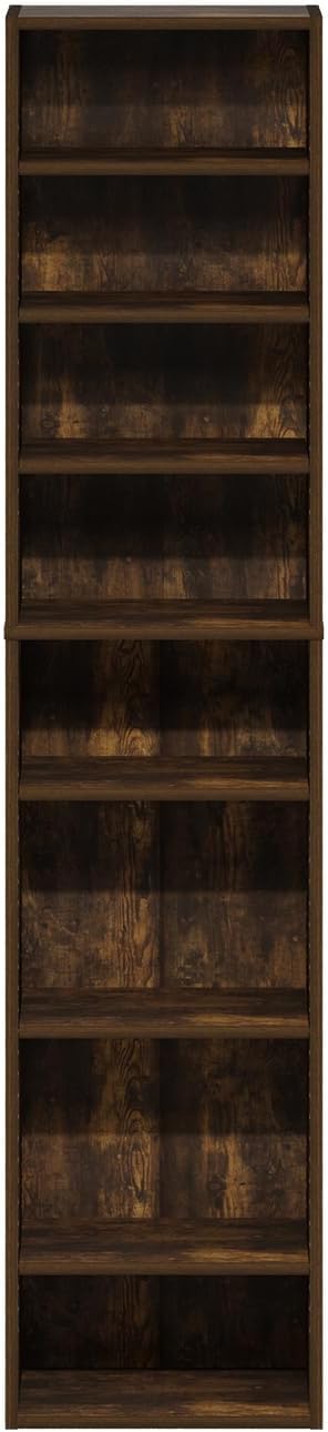 Furinno Indo DVD Shelf, 8-Tier CD Rack, Media Shelf - Image 4