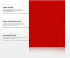 LUXPaper 8.5" x 11" Paper | Letter Size | Holiday Red | 60lb. Text | 1 - Image 8