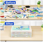 denkee 12 x 12 paper storage, 6 pack, side view