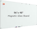 MaxGear Glass Whiteboard, Tempered Magnetic Dry Erase Board 96 x 48 Inch by MaxGear