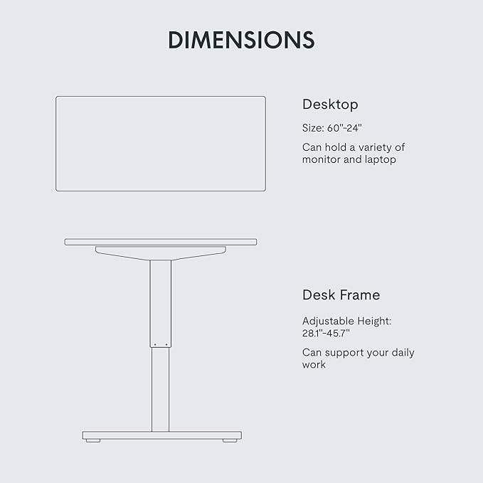 FLEXISPOT EN1 One-Piece Standing Desk - Image 6