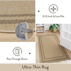 livebox scalloped washable 2x6 kitchen runner rug, easy on a desk or shelf