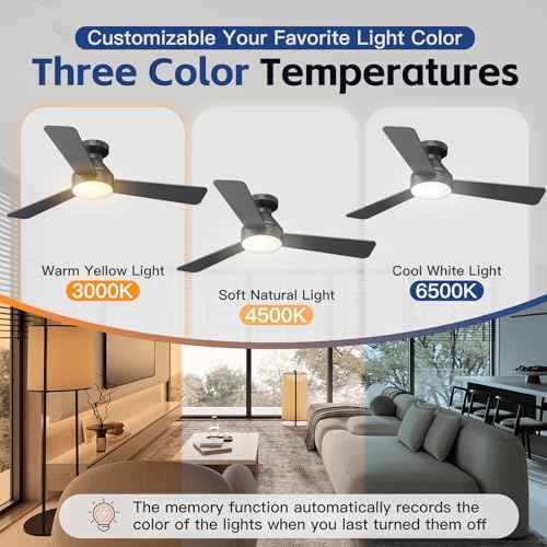 42 inch ceiling fans with lights and remote, close-up detail