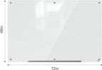 TOWON 6 x 4ft Glass Whiteboard Wall – Magnetic White Dry Erase Board - Image 7