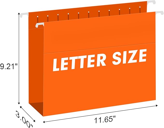 Extra Capacity Hanging File Folders, RAZCC 30 Pack Letter Size Reinforced - Image 2