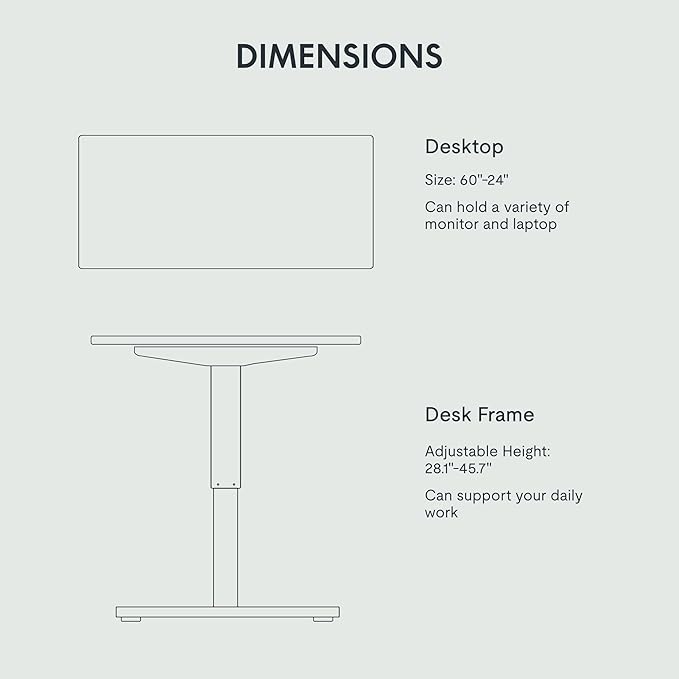 FLEXISPOT EN1 One-Piece Standing Desk - Image 6