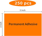 STARLIBOO Neon Colored Labels Stickers 3 x 2 Inch, Rectangle Moving Labels - Image 2