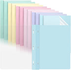 12 PCS Pastel Plastic Report Covers by gisgfim