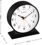 Tinload 4.5" Antique Retro Analog Alarm Clock, Small Silent Bedside Desk Clock - Image 6