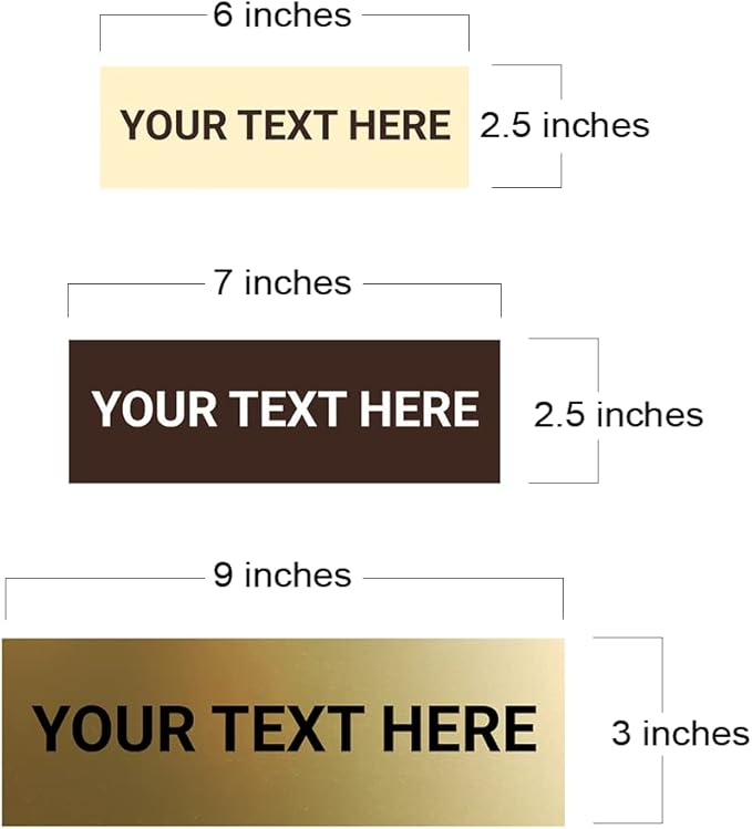 Basic Custom Personalizable Wall or Door Sign | Your Custom Message | Enter - Image 4
