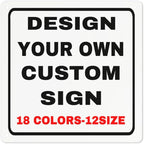 Custom Outdoor Metal Personalized Sign by Custom