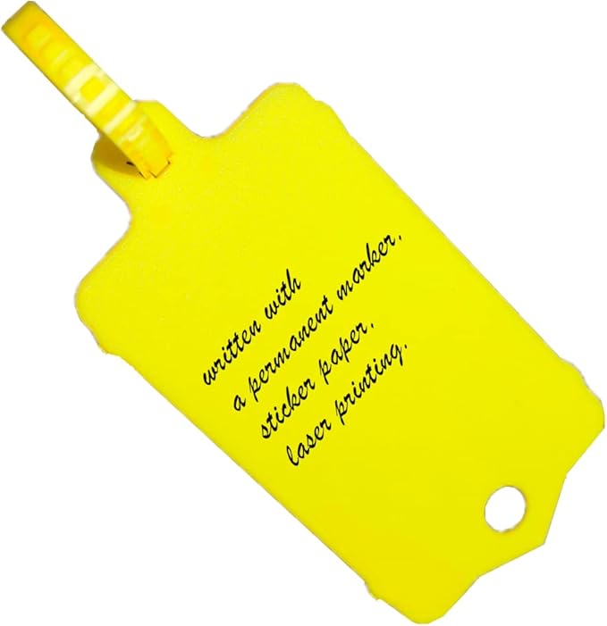 100pcs Reusable Blank Plastic Tags Ties Key Tags 1.45"*2.48" Serrated Tension - Image 3