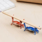 Crab Pen Holder for Desk, Cute Multifunctional Weightlifting Desk Crab Pencil - Image 5
