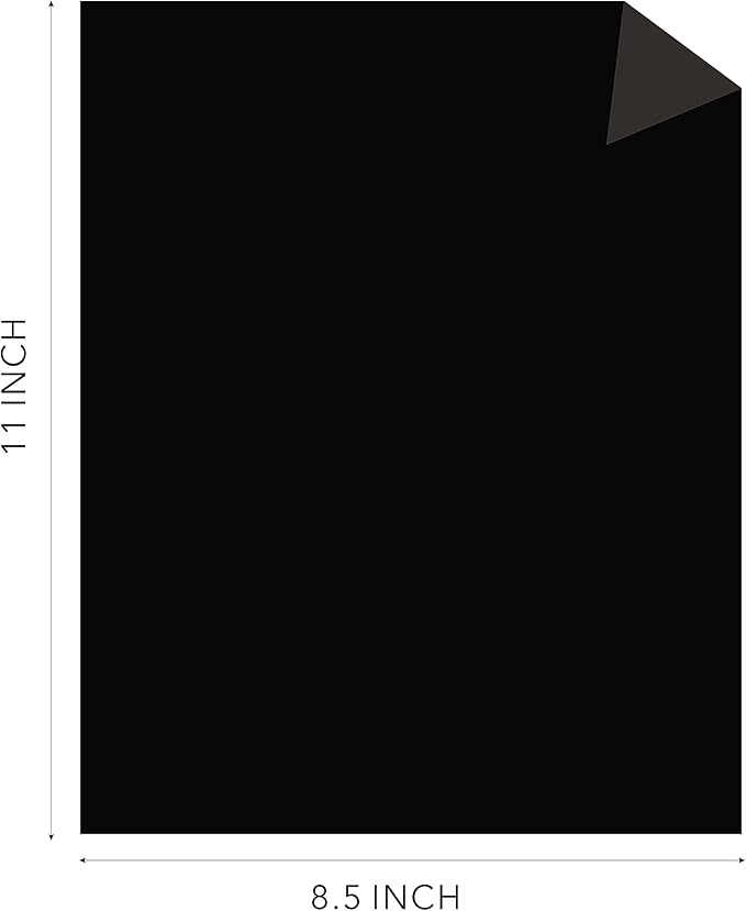 Black Cardstock Thick Paper 50 Sheets, 8.5" x 11" Heavyweight 92lb Cover Card - Image 6