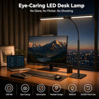24-inch double head led desk lamp with base, package contents