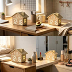 gdq house-shaped led digital alarm clock with night, package contents